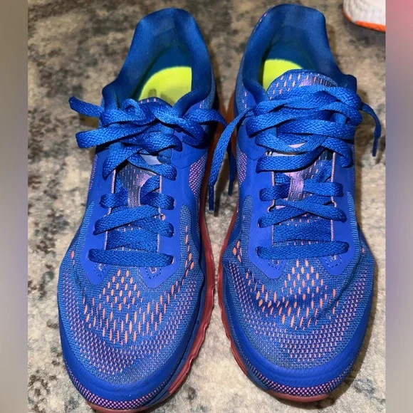 Nike Air Max 2014 Blue/Pink Running Shoes Womens 8 - Picture 4 of 6